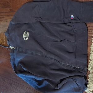 Champion navy sweatshirt zip up